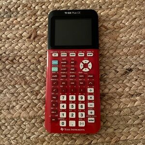 Texas Instruments TI-84 Plus CE Graphing Calculator in Red